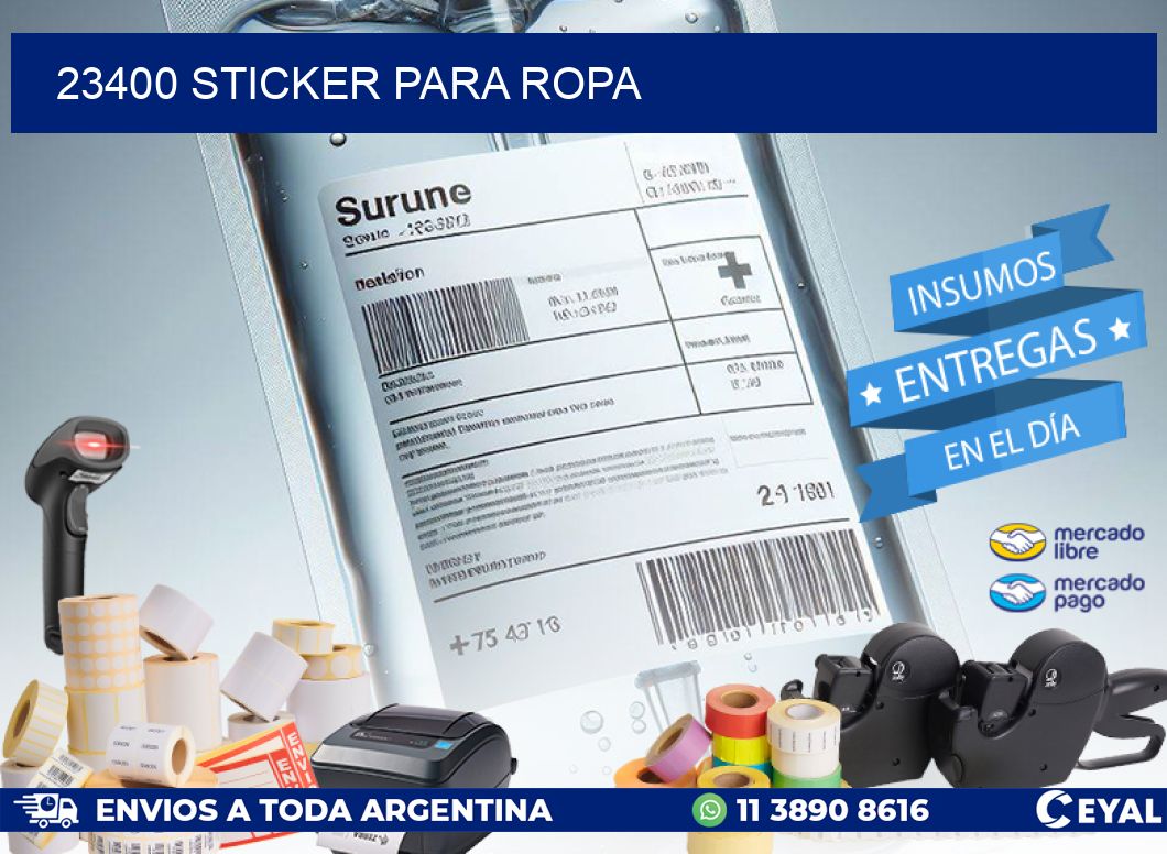 23400 STICKER PARA ROPA