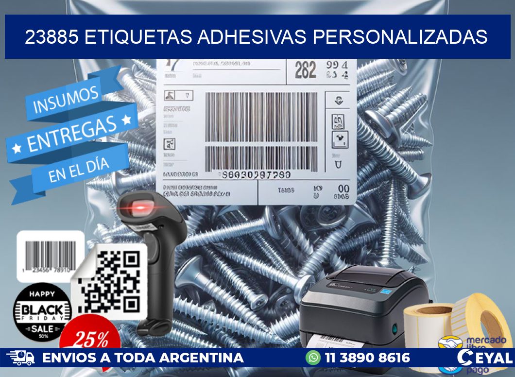 23885 etiquetas adhesivas personalizadas
