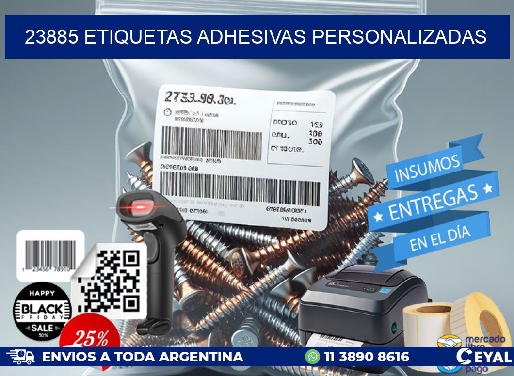23885 etiquetas adhesivas personalizadas