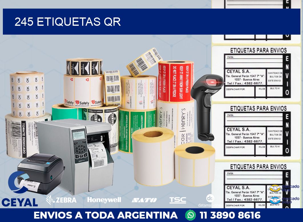 245 ETIQUETAS QR