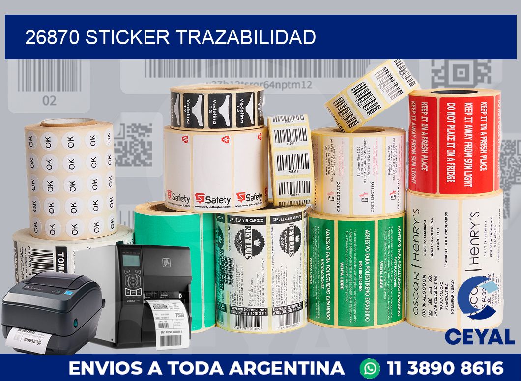 26870 STICKER TRAZABILIDAD
