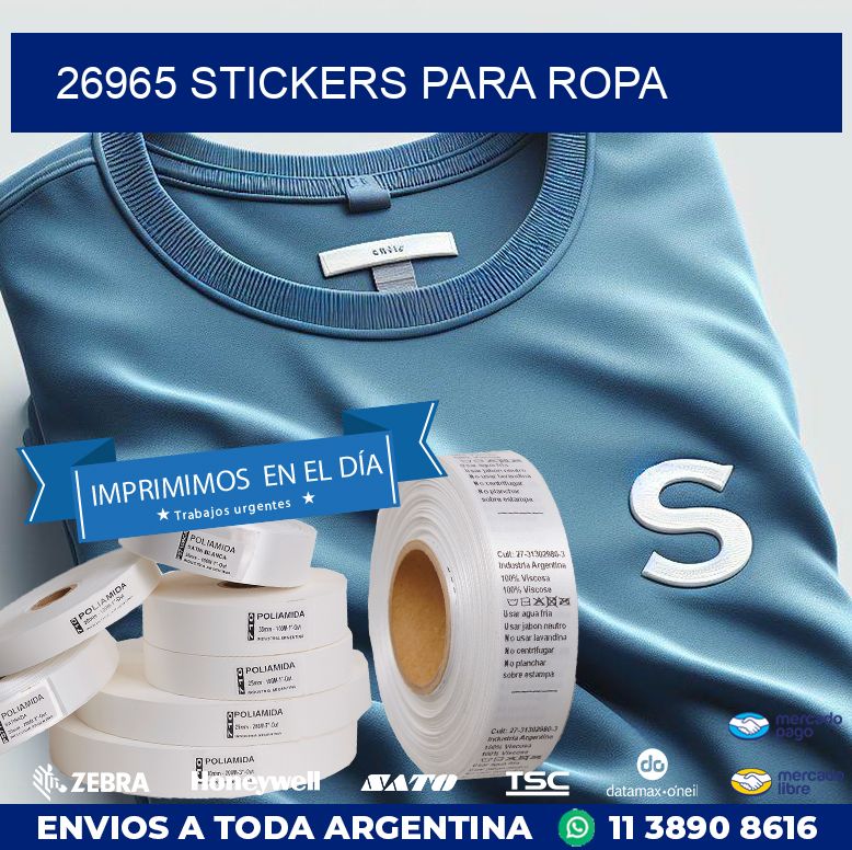26965 STICKERS PARA ROPA