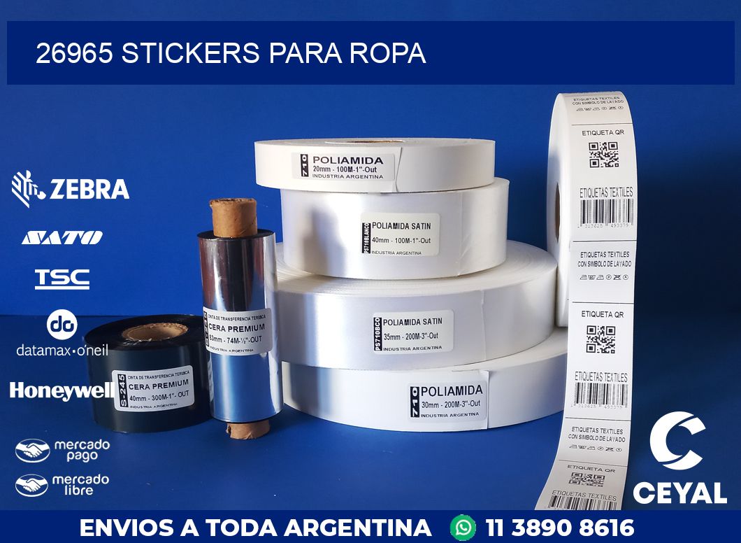 26965 STICKERS PARA ROPA