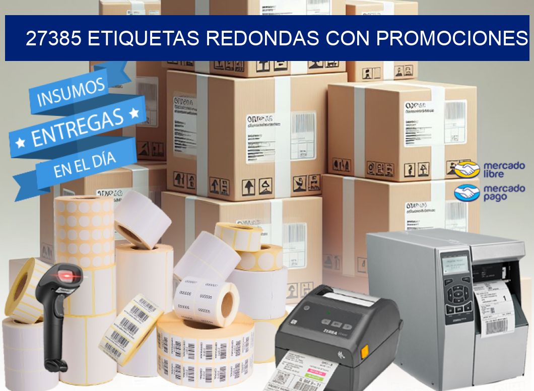 27385 ETIQUETAS REDONDAS CON PROMOCIONES