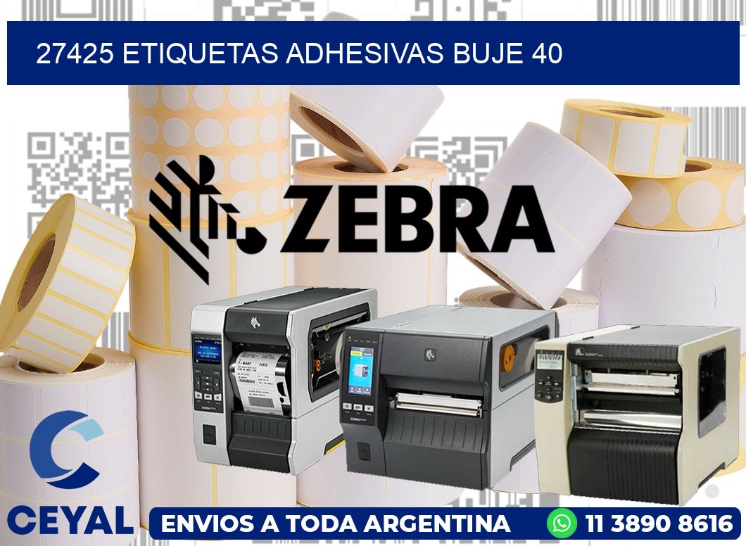 27425 ETIQUETAS ADHESIVAS BUJE 40