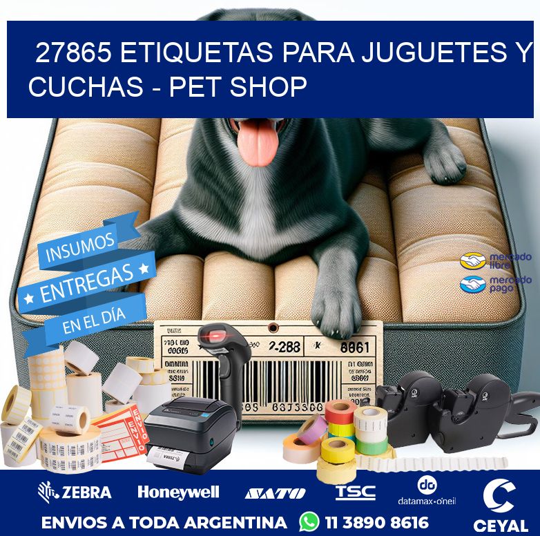 27865 ETIQUETAS PARA JUGUETES Y CUCHAS - PET SHOP