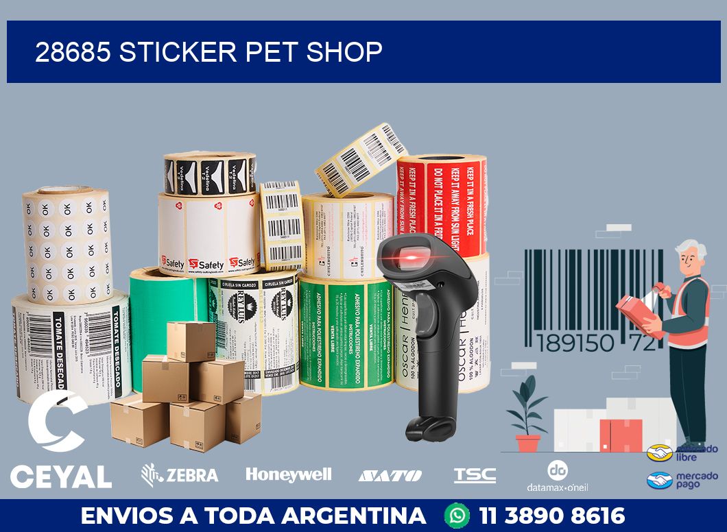 28685 STICKER PET SHOP