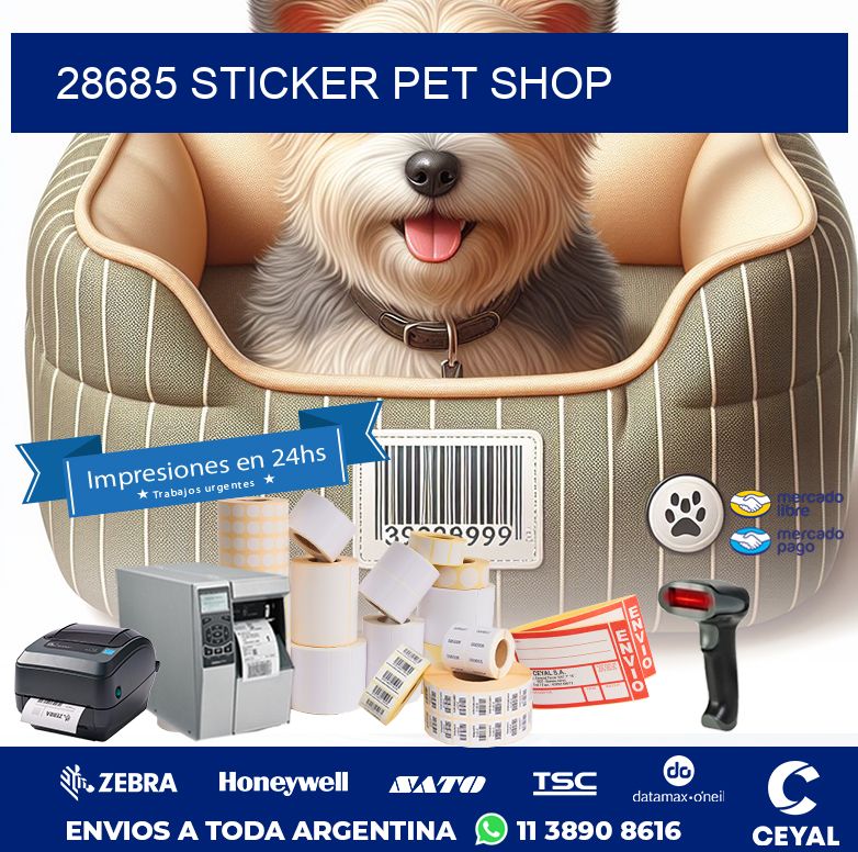 28685 STICKER PET SHOP