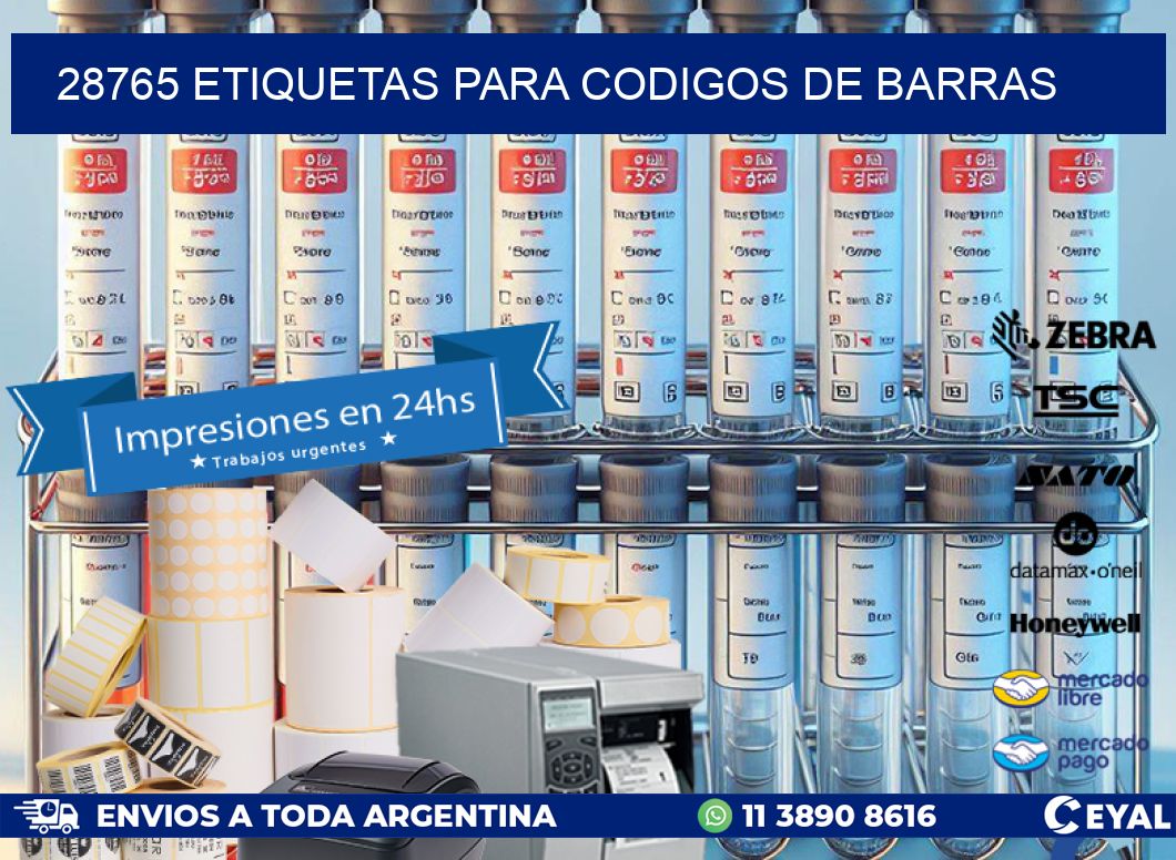 28765 ETIQUETAS PARA CODIGOS DE BARRAS