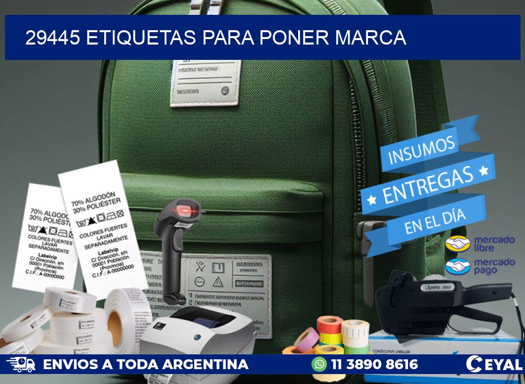 29445 ETIQUETAS PARA PONER MARCA
