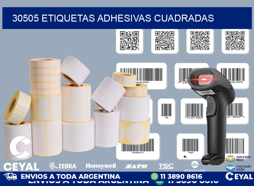 30505 ETIQUETAS ADHESIVAS CUADRADAS