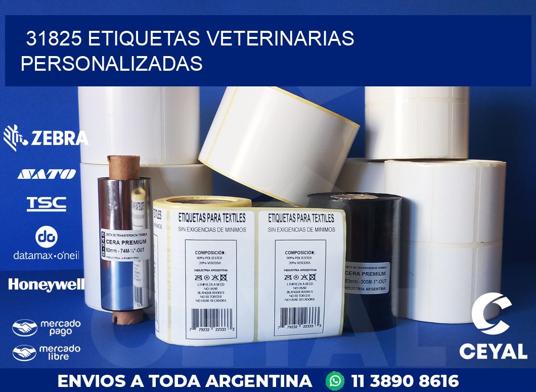 31825 ETIQUETAS VETERINARIAS PERSONALIZADAS