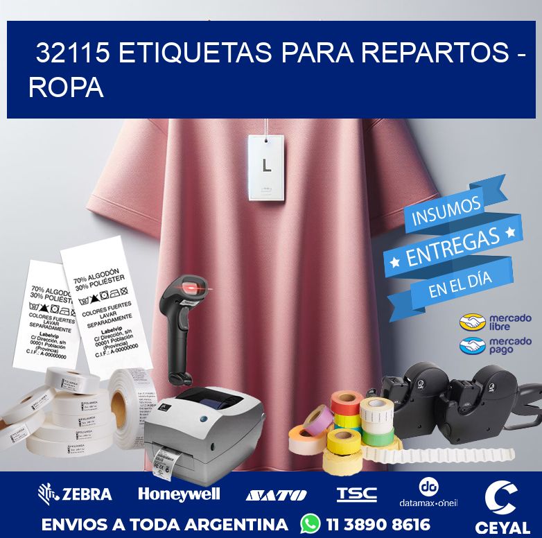 32115 ETIQUETAS PARA REPARTOS – ROPA