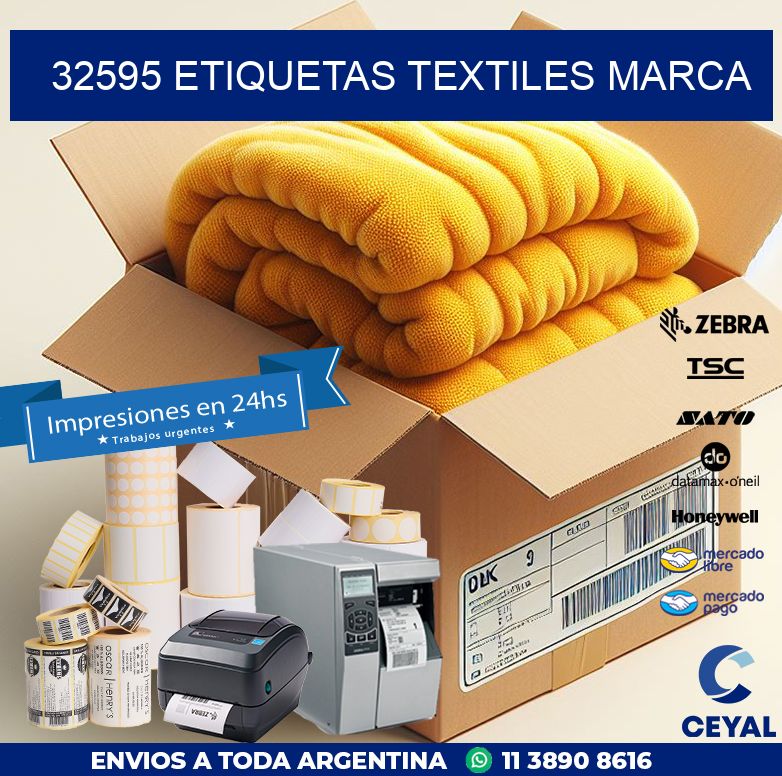 32595 ETIQUETAS TEXTILES MARCA