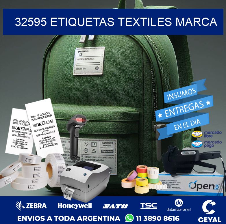 32595 ETIQUETAS TEXTILES MARCA