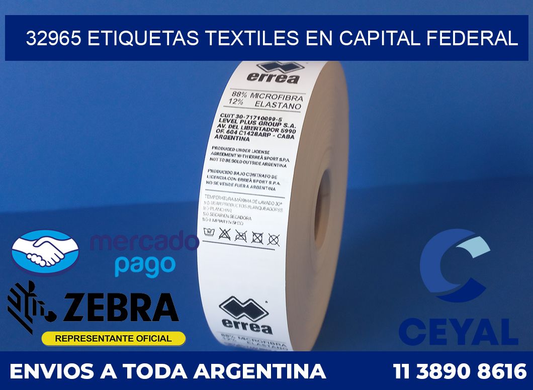 32965 ETIQUETAS TEXTILES EN CAPITAL FEDERAL