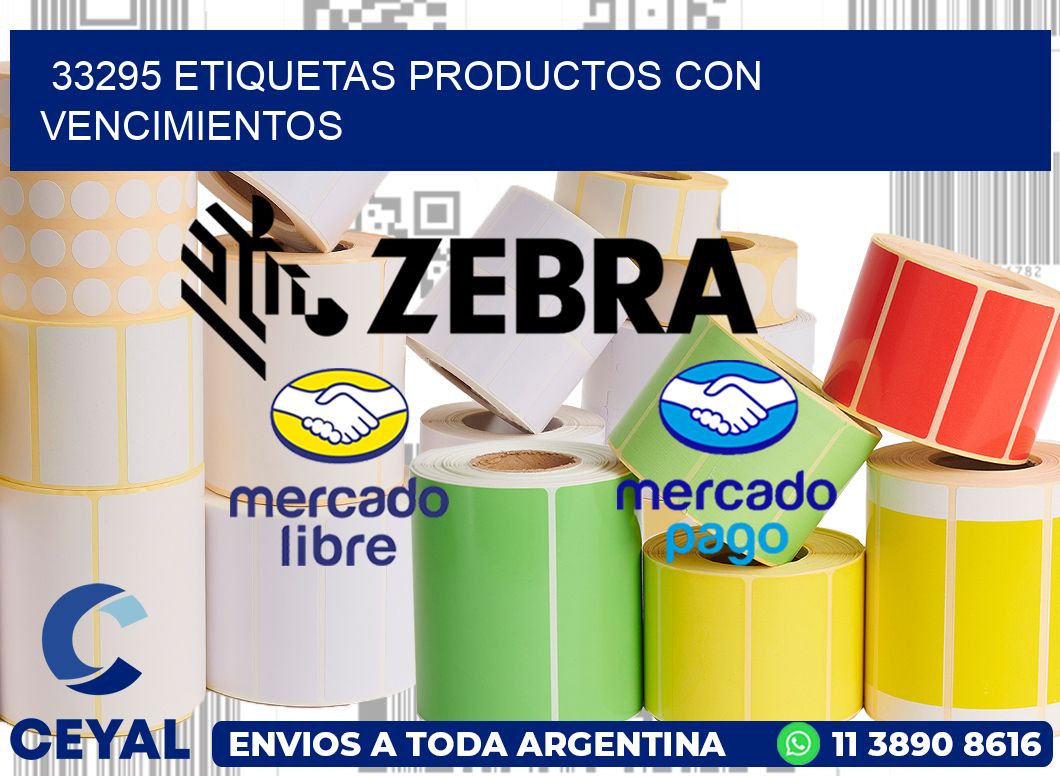 33295 Etiquetas productos con vencimientos