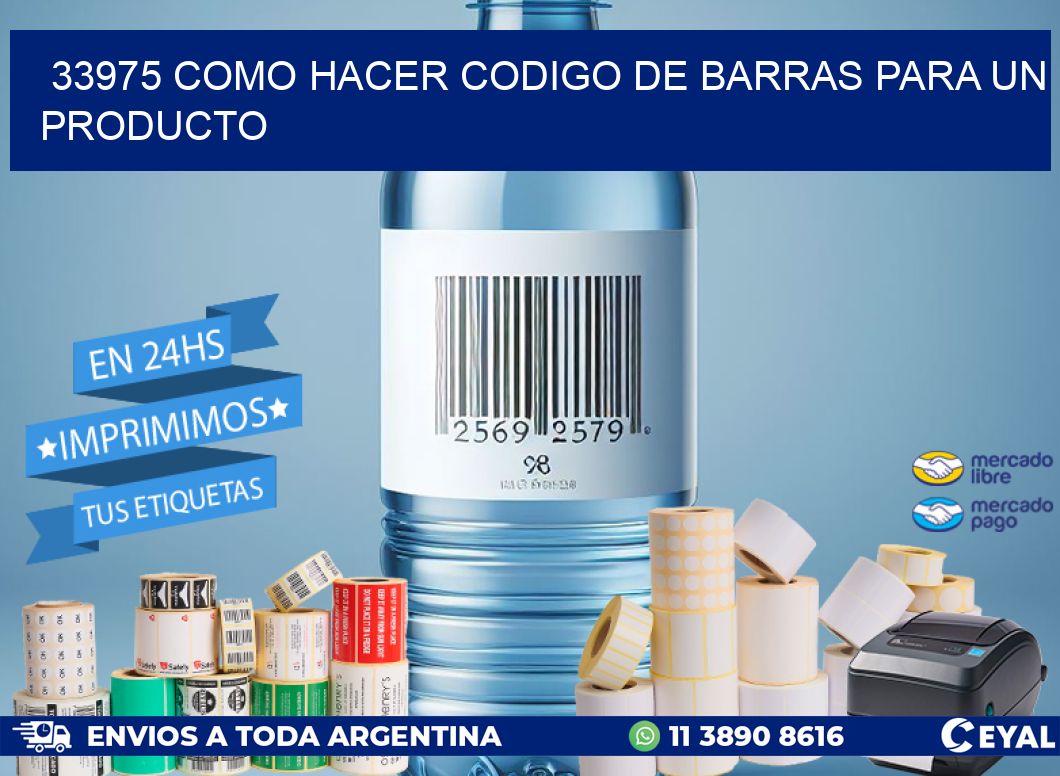 33975 como hacer codigo de barras para un producto