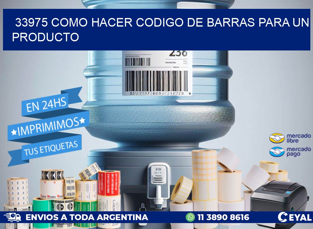 33975 como hacer codigo de barras para un producto