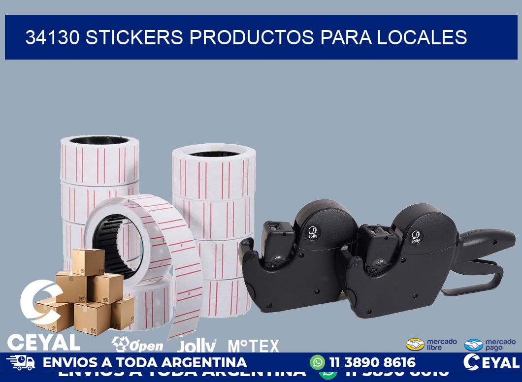 34130 STICKERS PRODUCTOS PARA LOCALES