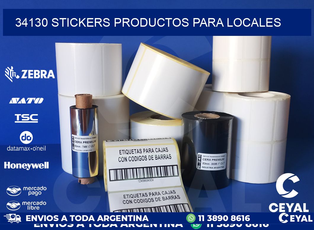 34130 STICKERS PRODUCTOS PARA LOCALES
