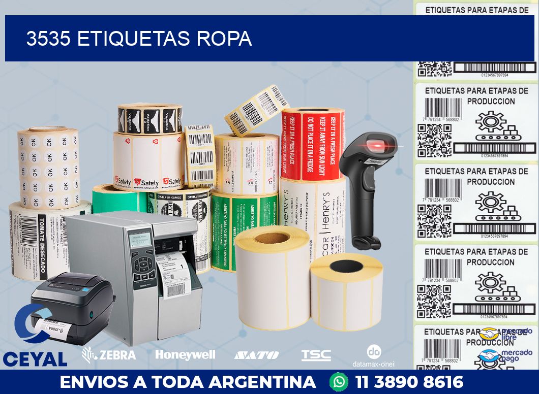 3535 ETIQUETAS ROPA