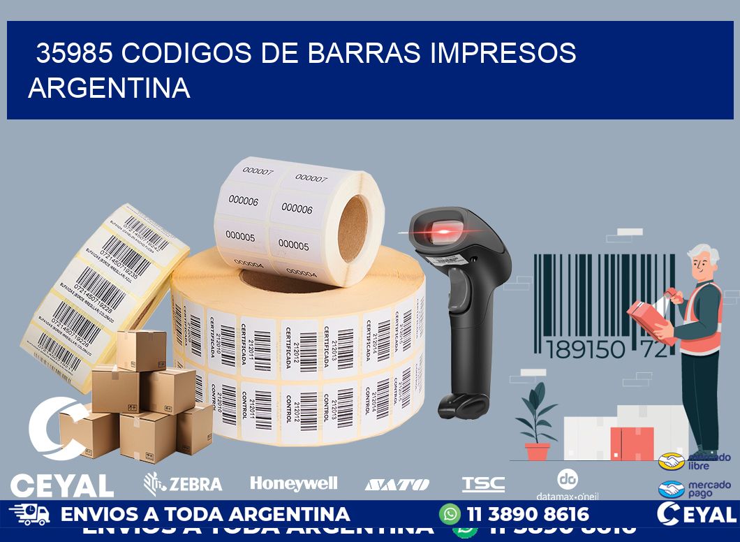 35985 codigos de barras impresos Argentina