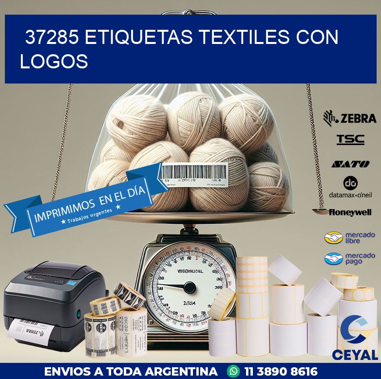 37285 ETIQUETAS TEXTILES CON LOGOS