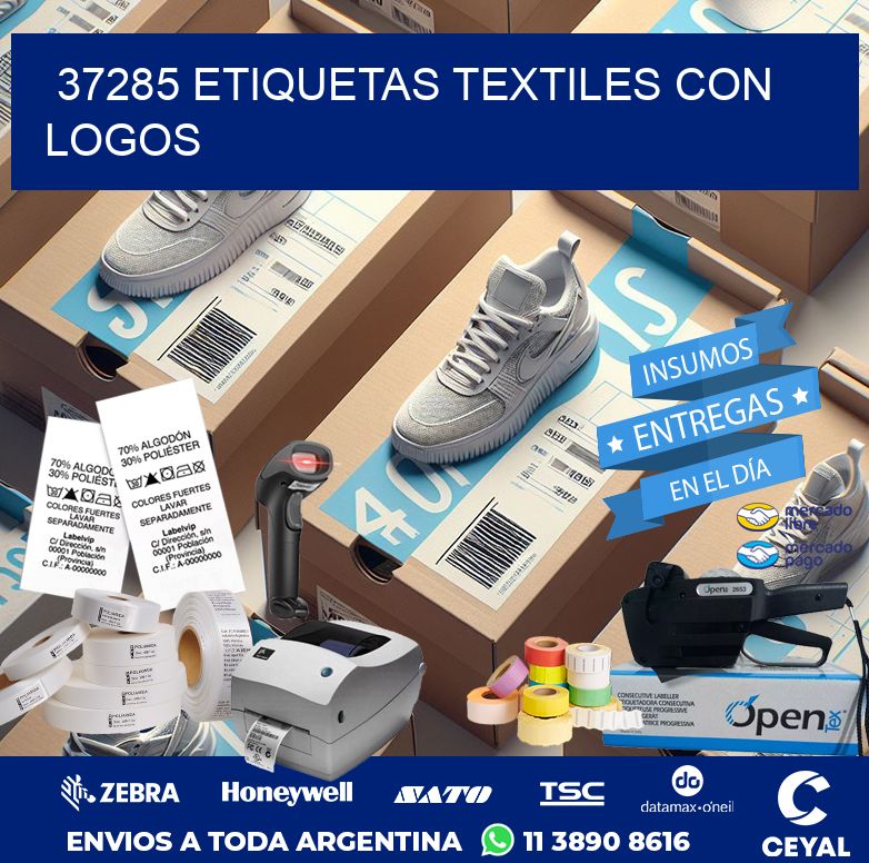 37285 ETIQUETAS TEXTILES CON LOGOS