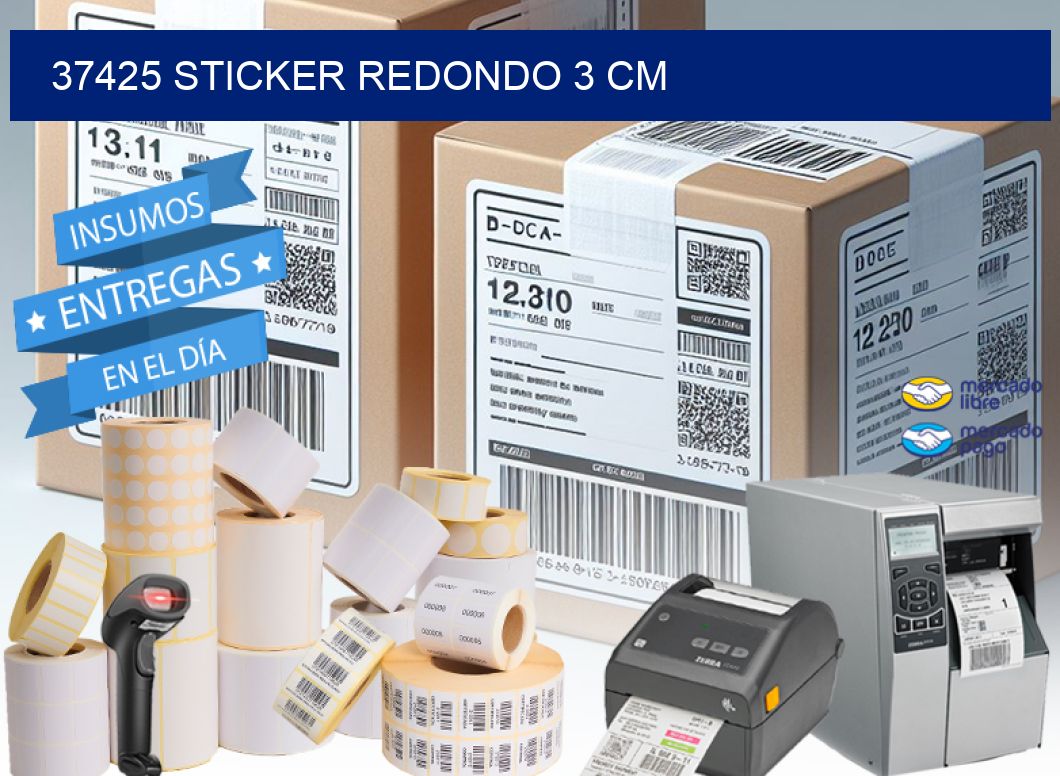 37425 STICKER REDONDO 3 CM