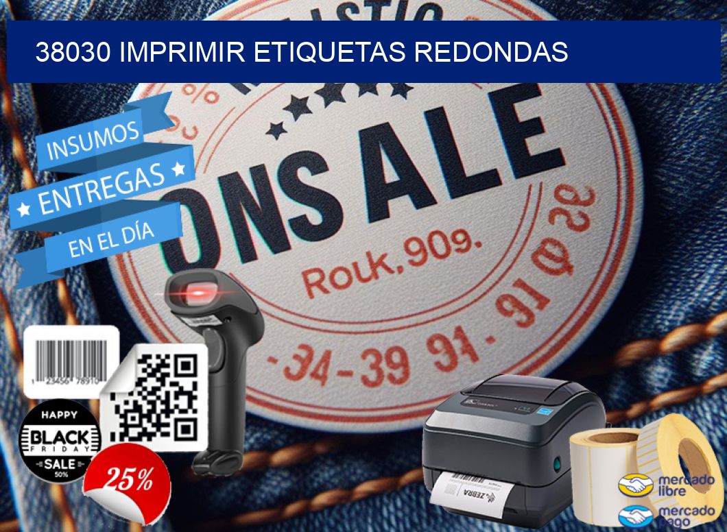 38030 IMPRIMIR ETIQUETAS REDONDAS