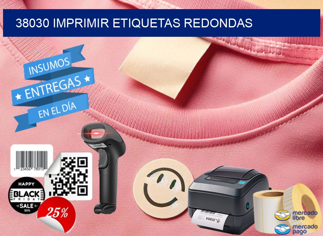 38030 IMPRIMIR ETIQUETAS REDONDAS