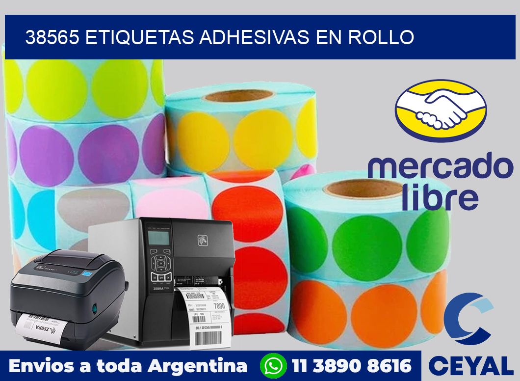 38565 etiquetas adhesivas en rollo