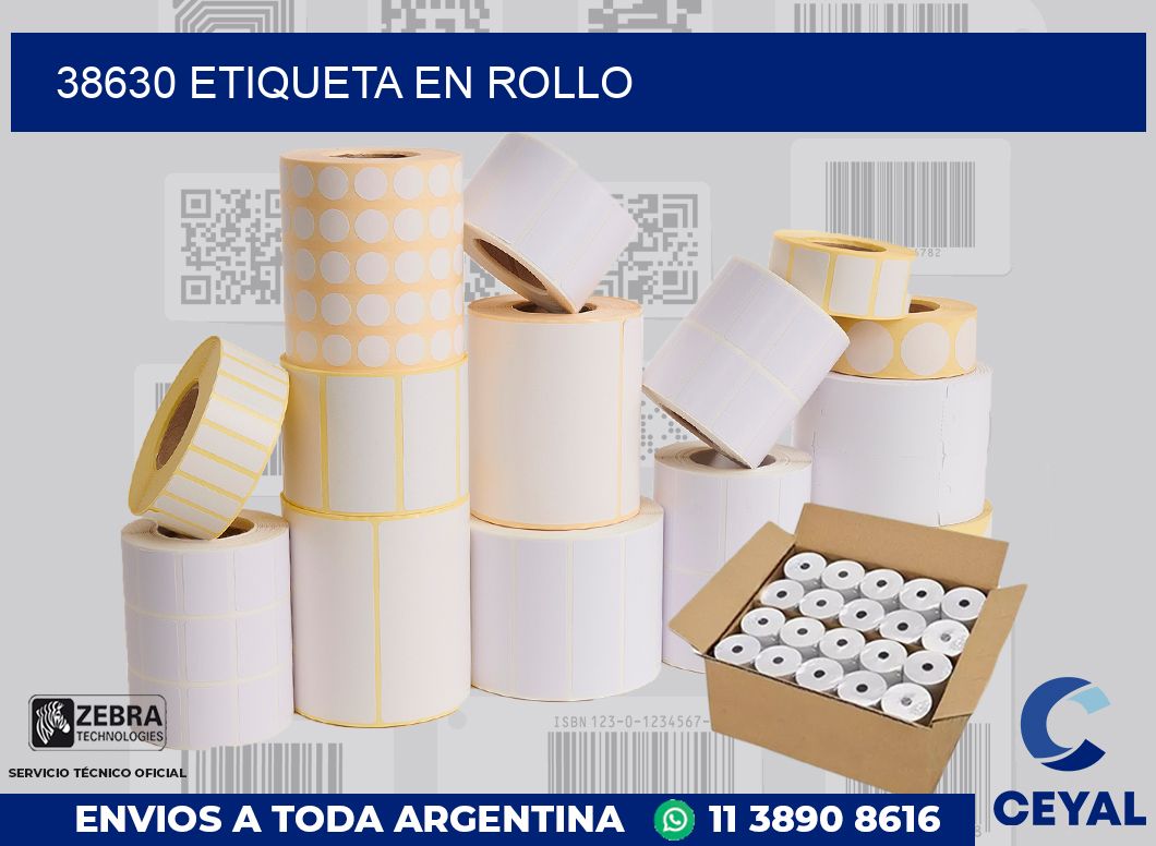 38630 Etiqueta en rollo