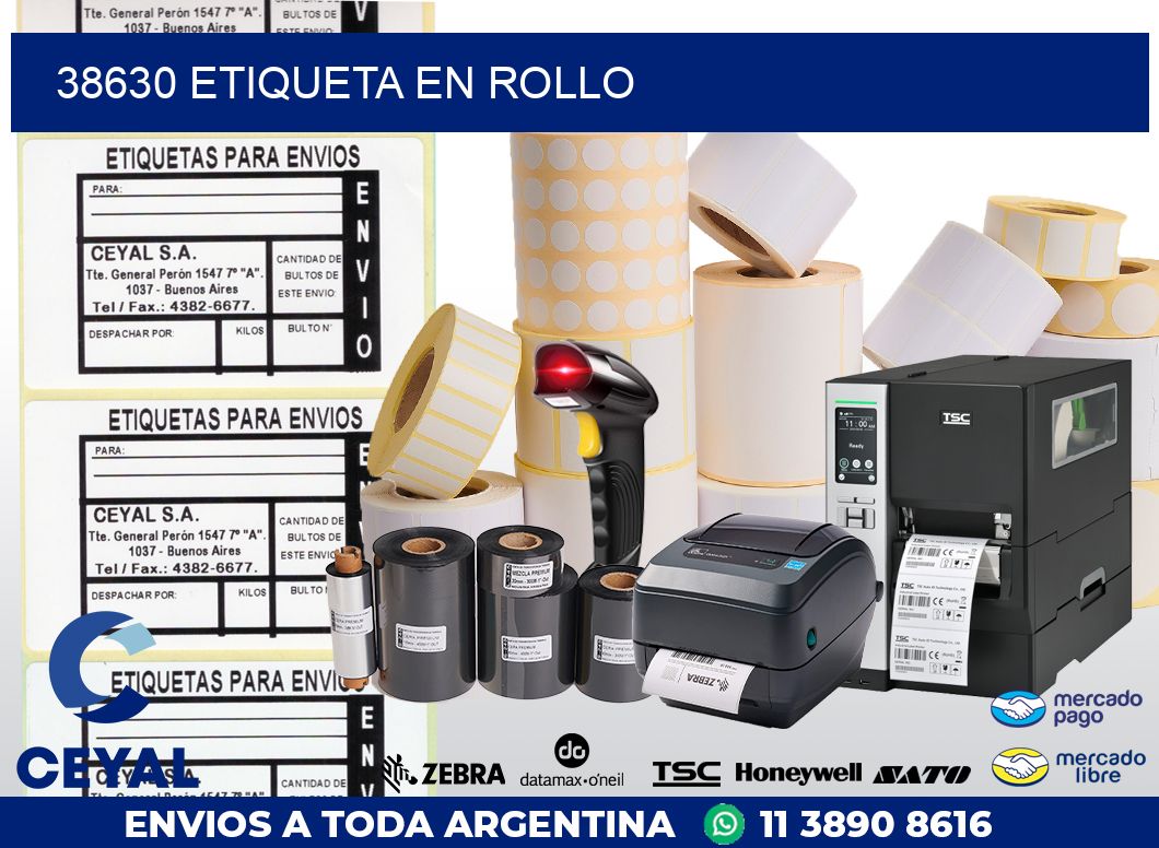 38630 Etiqueta en rollo