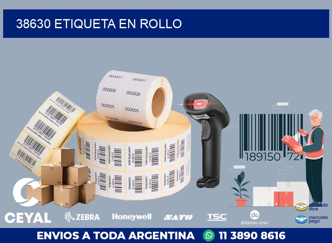 38630 Etiqueta en rollo
