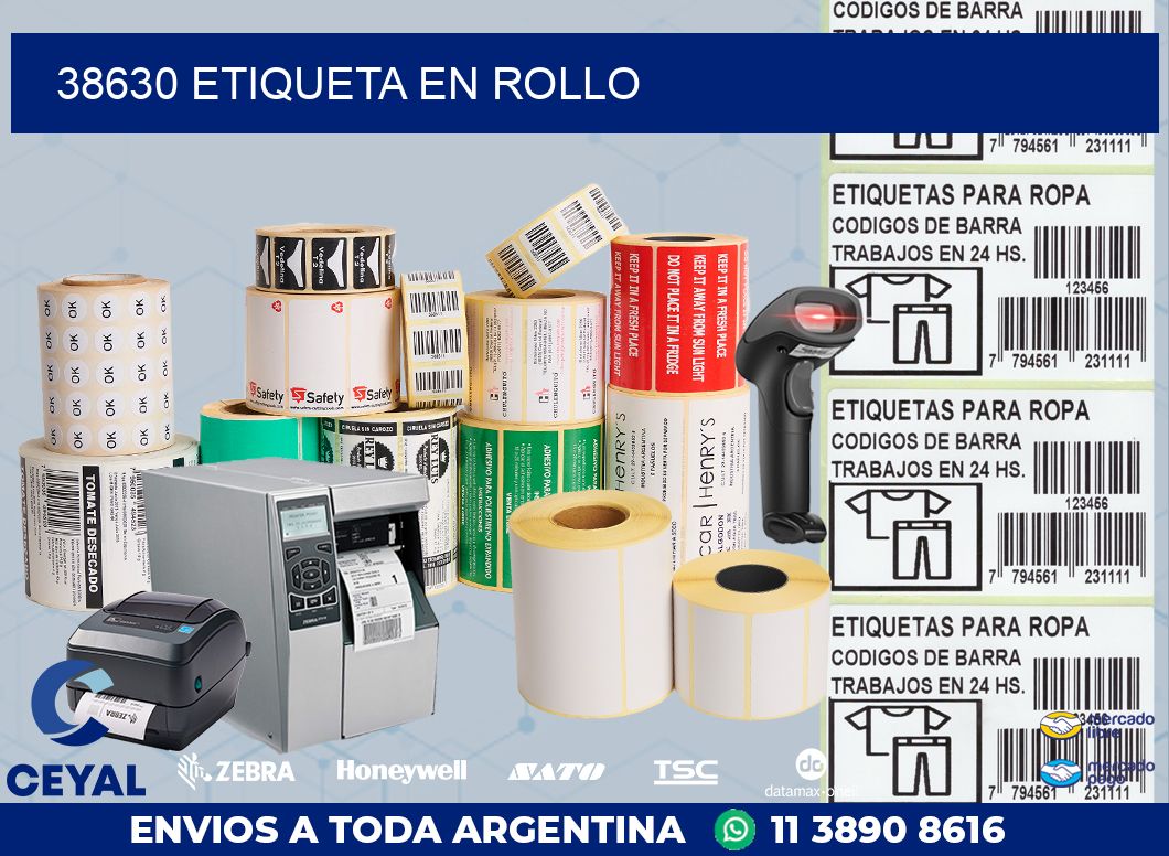 38630 Etiqueta en rollo