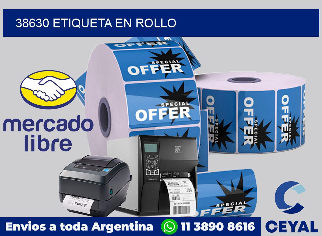 38630 Etiqueta en rollo