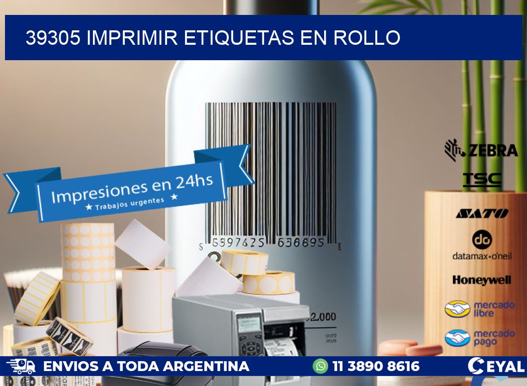 39305 imprimir etiquetas en rollo