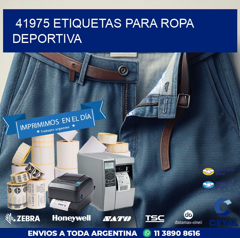 41975 ETIQUETAS PARA ROPA DEPORTIVA