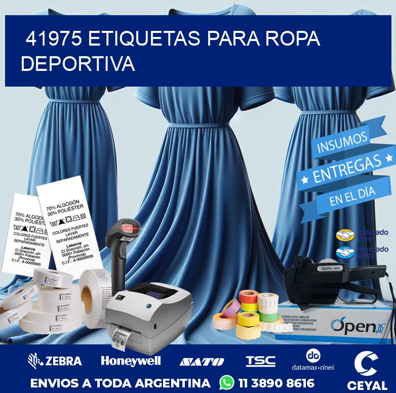 41975 ETIQUETAS PARA ROPA DEPORTIVA