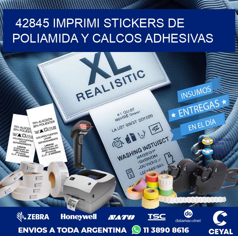 42845 IMPRIMI STICKERS DE POLIAMIDA Y CALCOS ADHESIVAS
