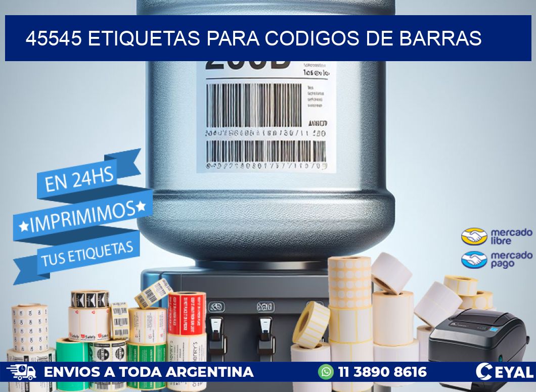 45545 ETIQUETAS PARA CODIGOS DE BARRAS