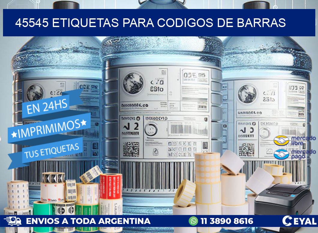 45545 ETIQUETAS PARA CODIGOS DE BARRAS