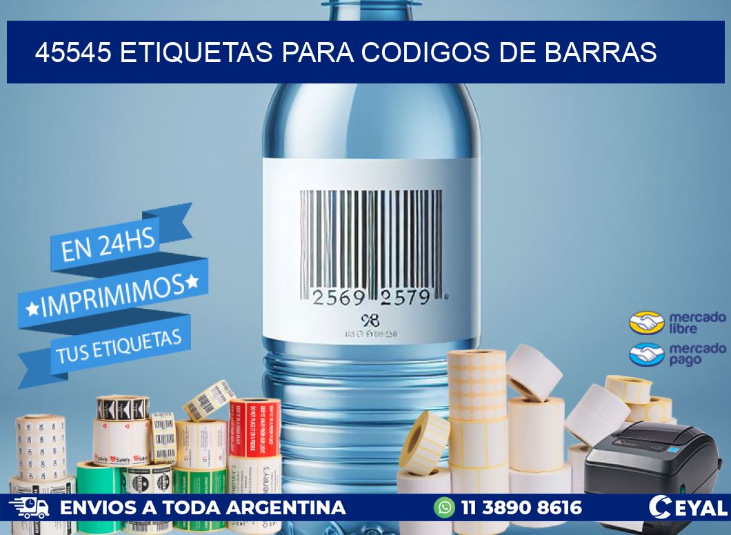 45545 ETIQUETAS PARA CODIGOS DE BARRAS