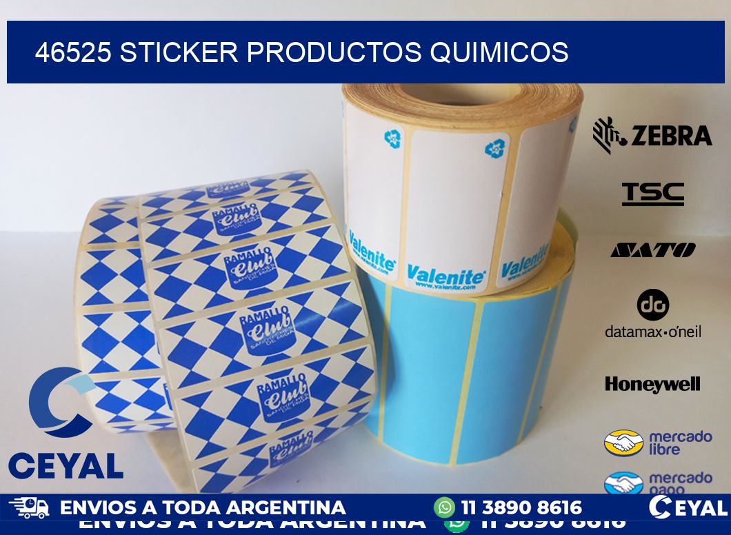 46525 STICKER PRODUCTOS QUIMICOS