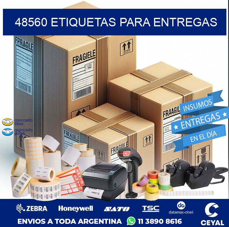 48560 ETIQUETAS PARA ENTREGAS
