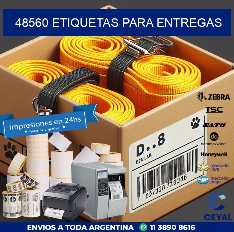 48560 ETIQUETAS PARA ENTREGAS