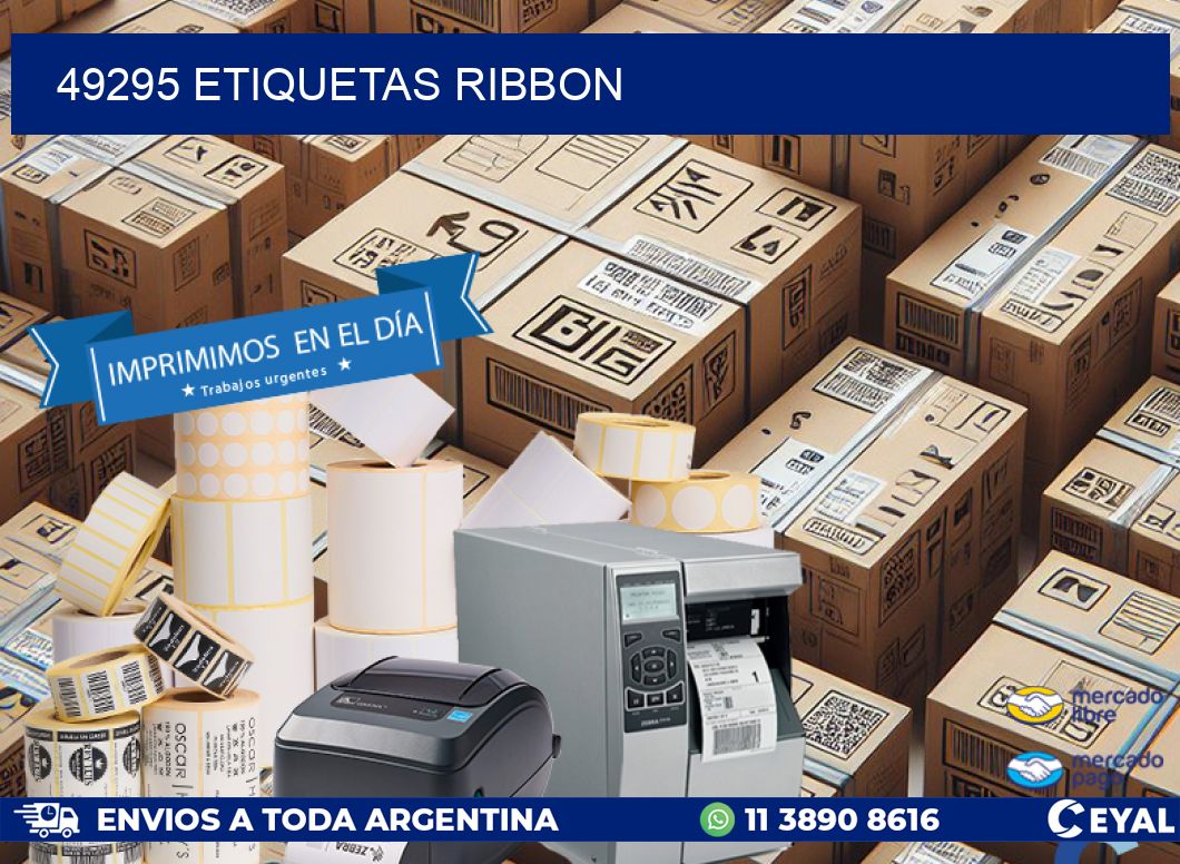 49295 ETIQUETAS RIBBON
