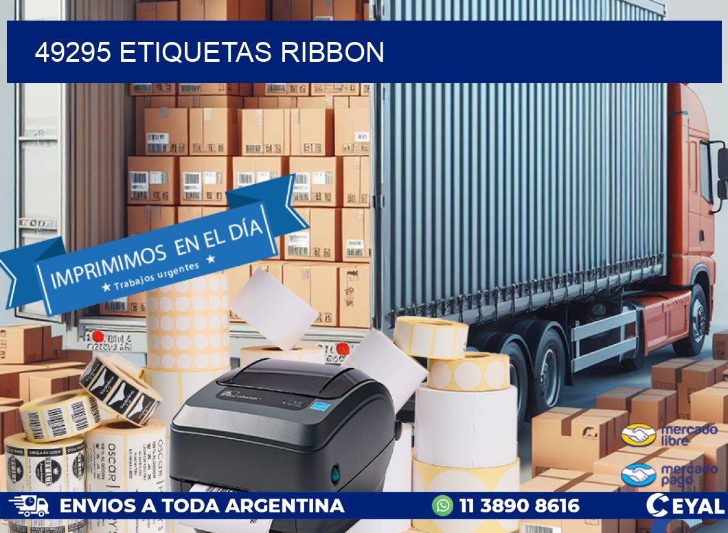49295 ETIQUETAS RIBBON